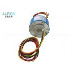 Aluminium 300RPM Electrical Contacts Of Through Bore Slip Ring 2 ~ 36 Circuits OD 25.4mm slip ring unit for sale