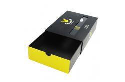 China PVC PET Underwear Window Box Packaging Printing Matt Black Cardboard Drawer Sliding Style supplier