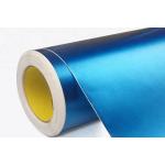 Crystal Matte Metallic Blue Vinyl Wrap Roll Slidable Scratch Resistant