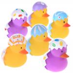 Broken Egg Colorful Small Christmas Rubber Duck Promotional Gift OEM Pattern for sale