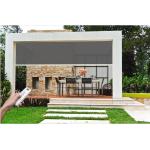 Outdoor Sunshade Motorized Smart Zip Track Blinds / Roller Zip Track Outdoor Roller Blinds for sale