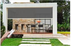 China Windows Patio Zip Track Blinds Clear PVC Cafe Blinds supplier