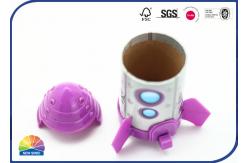 China Plastic Lid And Base Rocket Style Composite Paper Tube Cartoon Cylinder supplier