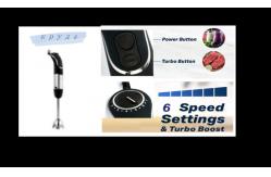 China Low Noise Electric Immersion Hand Blender With Two Button Multi Speed supplier