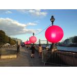 Dimmable Pink Blue RGBW Inflatable LED Light With Durable DMX512 Controler for sale