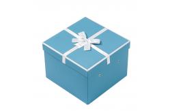China Fashionable Custom Logo Packaging Boxes with Ribbon Bow-Tie and Paper Carton supplier