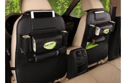 China Double Sided Leather Foam Car Seat Back Storage Bag EN71 Certificate supplier