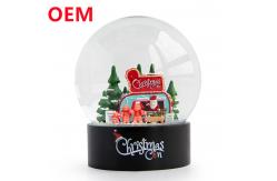China Custom Polyresin Princess Light Up Water Globe Princess Snow Globe With Musical Box supplier