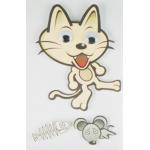 Funny Reusable Kawaii Cat Stickers , Die Cut Multilayer Custom Paper Stickers for sale