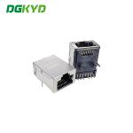 Single Port 8P12C 6U RJ45 Ethernet PCB Connector Non Light Shielding for sale