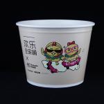 Safe Food Popcorn Chicken Bucket , Takeaway Paper Bucket Packaging for sale