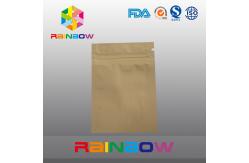China Stand Up Kraft Paper Bags for Candy Packaging with Zipper and Window supplier