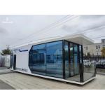 Light Steel Frame Space Capsule Home With Panoramic Balcony Outdoor Eco