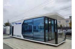 China Light Steel Frame Space Capsule Home With Panoramic Balcony Outdoor Eco supplier