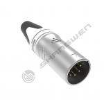Waterproof IP65 5-Pin XLR Connector Female Adapter Zinc Alloy Shell Outdoor Microphone MIC Plug Socket Male Connector for sale