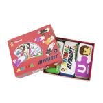 Custom Logo Eco Paper Jigsaw Puzzle Animal Alphabet Abc Matching Cards for sale