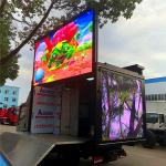 Customized Mobile Digital Mobile LED Display Truck Advertising P6 3 Sides for sale