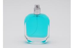 China Crystal Clear Cosmetic Spray Bottle , Empty Perfume Bottles With Matte Gold Cap supplier