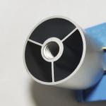 25 Mm CNC Inner Round Threaded Aluminium Tube Profiles For Desk Legs for sale