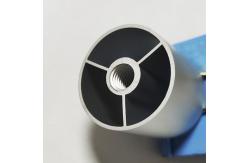China 25 Mm CNC Inner Round Threaded Aluminium Tube Profiles For Desk Legs supplier