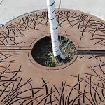 Garden Metal Ornaments Metal Tree Grate Palm Tree Metal Protection Tree Grating