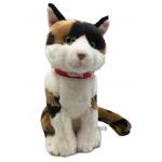 Grey And White Cat Stuffed Animal Plush Toys Soft Fabric Valentine'S Day Gift for sale
