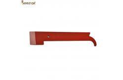 China Honey Bee Hive Tool Uncapping Knife Beekeeping Equipment Red Hive Tool With Hook supplier