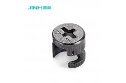 China Black Nickel Plated Cam Lock Fitting Connector Adjustable For Knockdown Furniture supplier