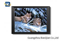 China Wolf 5D Lenticular Picture , 3D Deep Effect Lenticular Image Printing supplier
