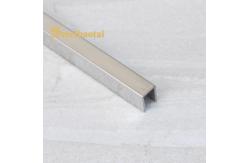 China Mirror Stainless Steel Round Edge Tile Trim U6 X 2438mm 200HV Hardness supplier