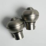 Home Decoration Plating Iron Adjustable Curtain Rod Finials for sale
