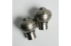 China Home Decoration Plating Iron Adjustable Curtain Rod Finials supplier