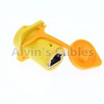 IP65 Ethernet Waterproof RJ45 Connector Plug / Unplug Connecting Mode 1.5A