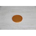 Yellow recycled Round plastic PE lid  for food paper cans , PE cover