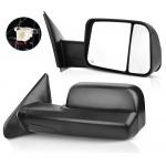 Weatherproof Black Side View Mirrors Car Exterior Mirror Plane Glass For Dodge Ram for sale