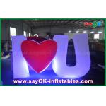 Special  Design Giant Outdoor Inflatable Led Letter / Number with Remote Controller
