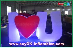 China Special  Design Giant Outdoor Inflatable Led Letter / Number with Remote Controller supplier