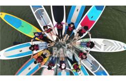 China Multi Person Double Layer Inflatable Stand Up Paddle Board For River supplier