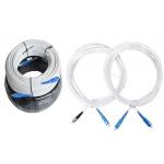 LZSH Tube G657A Fiber Optic Patch Cables , Outdoor Flat Ftth Drop Cable for sale