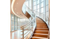 China Long-Lasting Stainless Steel Handrails with Toughened Glass Clamps for Staircases supplier