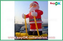 China Customzied Various Inflatable Santa Claus Cartoon Characters For Christmas supplier