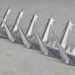 Single Razor Sharp Block Wall Security Spikes PVC Coated