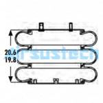 Easy Installation Air Suspension Spring 3B14-463 Original Goodyear Triple Convoluted Air Bag for sale