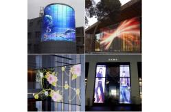 China Flexible P10.42 5500cd/Sqm Outdoor Transparent LED Display supplier