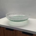 Smooth Finish Glass Vessel Basins Contemporary Design No Hole Faucet Mounting for sale