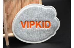 China Debossed Shiny Pressed TPU printed label Custom Logo For Garments supplier