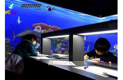 China Magic Sea Interactive Projector Games Painting With Infrared Sensing Radar supplier