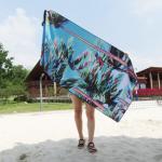 Summer Large Sublimation Quick Dry Microfiber Beach Towel With Logo Custom Print