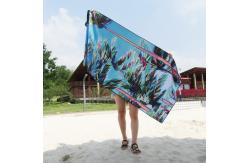 China Light Weight Microfiber Custom Beach Towel With High Durability And Digital Printing supplier