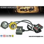 28000lux Led 12Ah IP68 Waterproof Coal Miner Cap Lights With Two Color Head Housing for sale